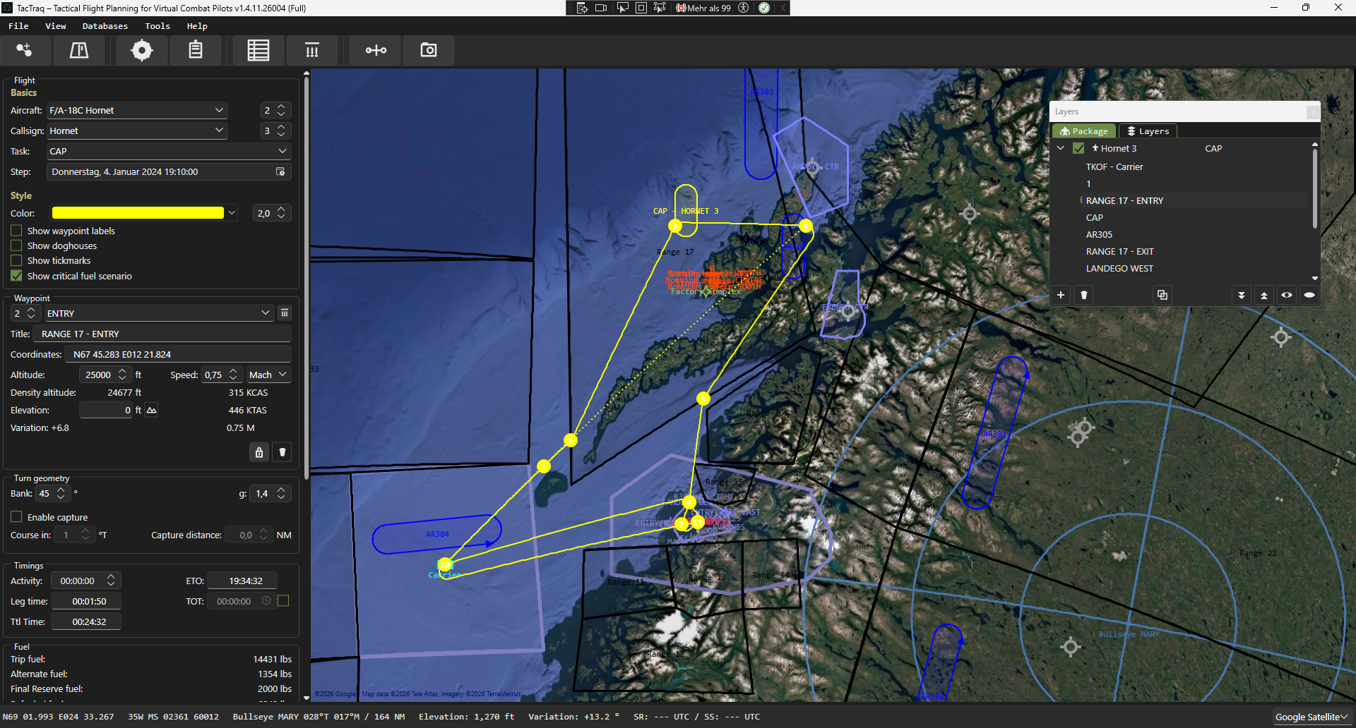 MissionPlot main window